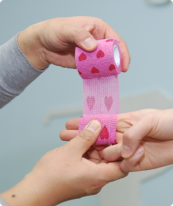 유연한 랩 자체 접착 붕대