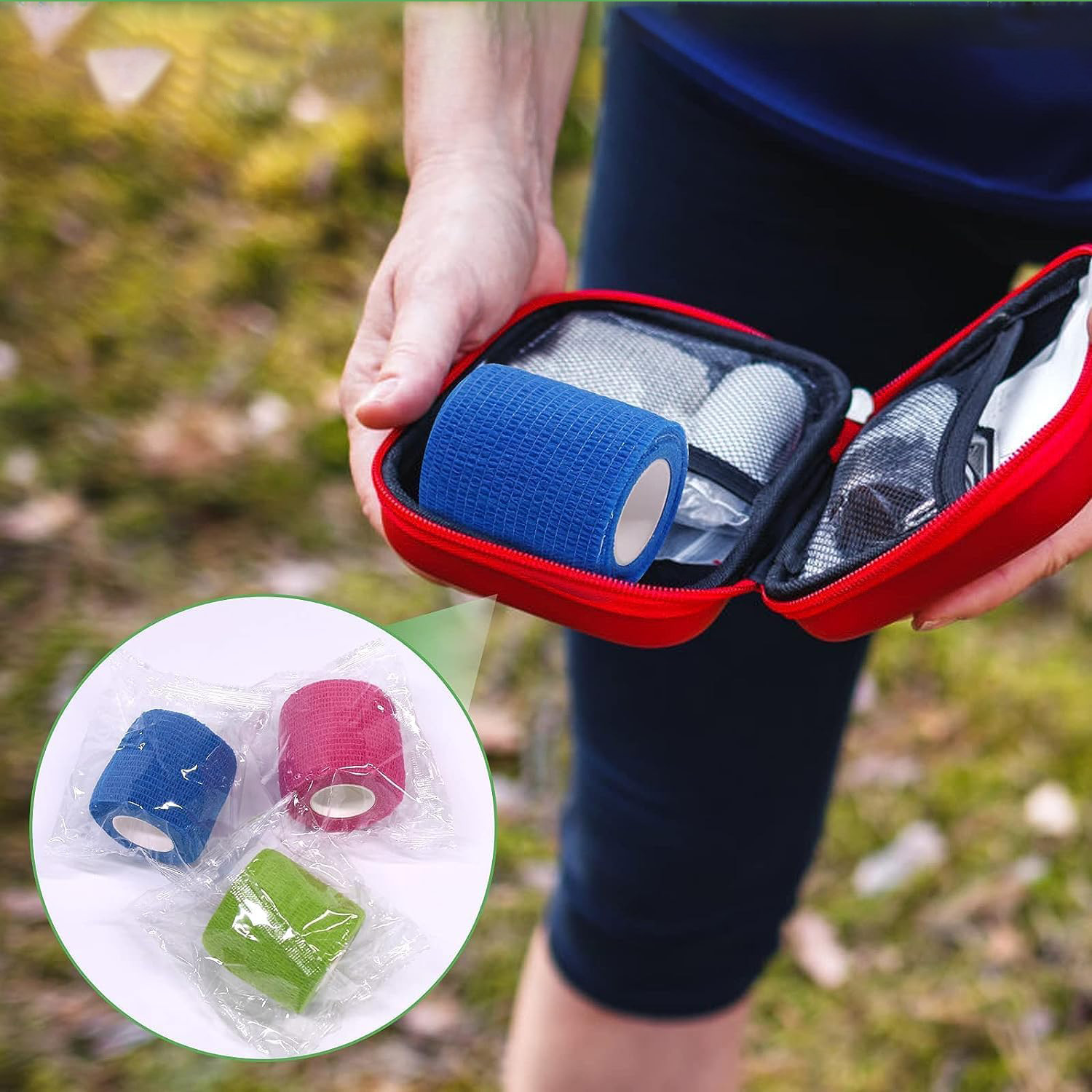 자가접착식 붕대는 접착제 없이 어떻게 붙나요?