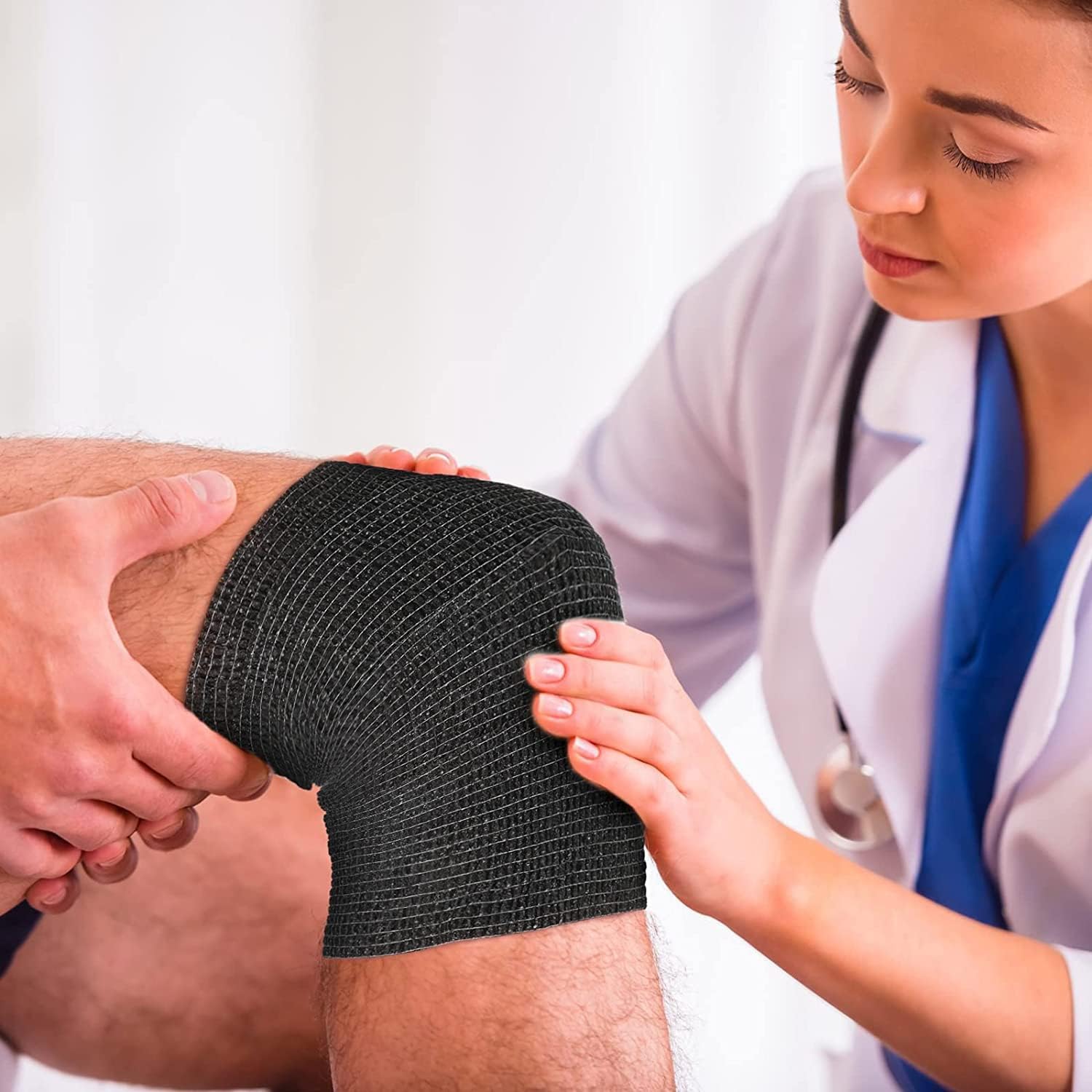 헬스케어 랩 탄력 있는 접착력 붕대