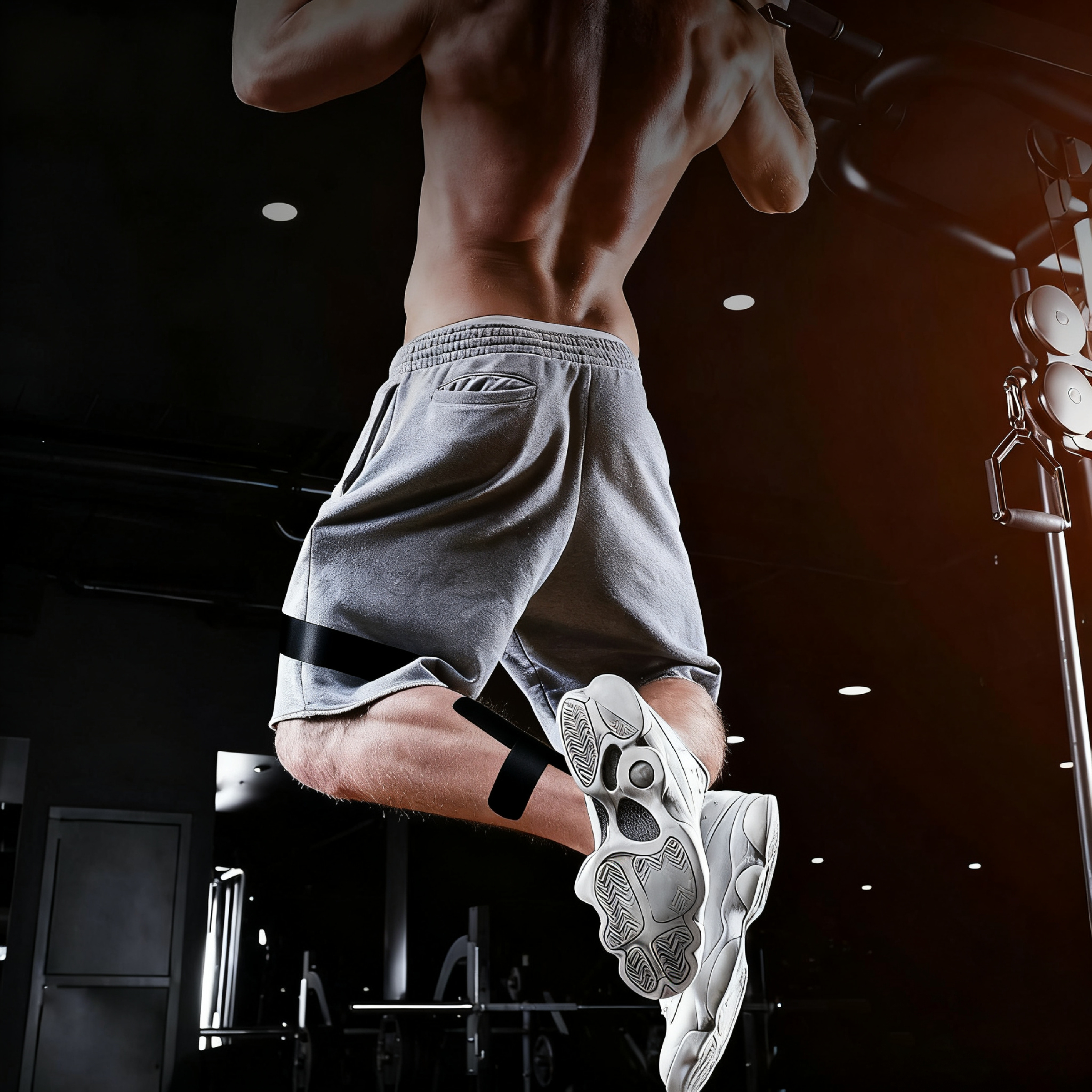 종아리를 위한 사전 절단된 운동 요법 테이프 근육 패치